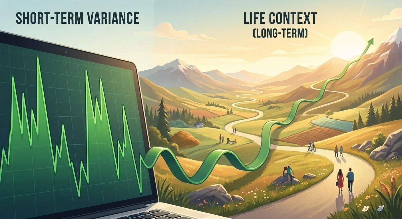 Poker variance and life context