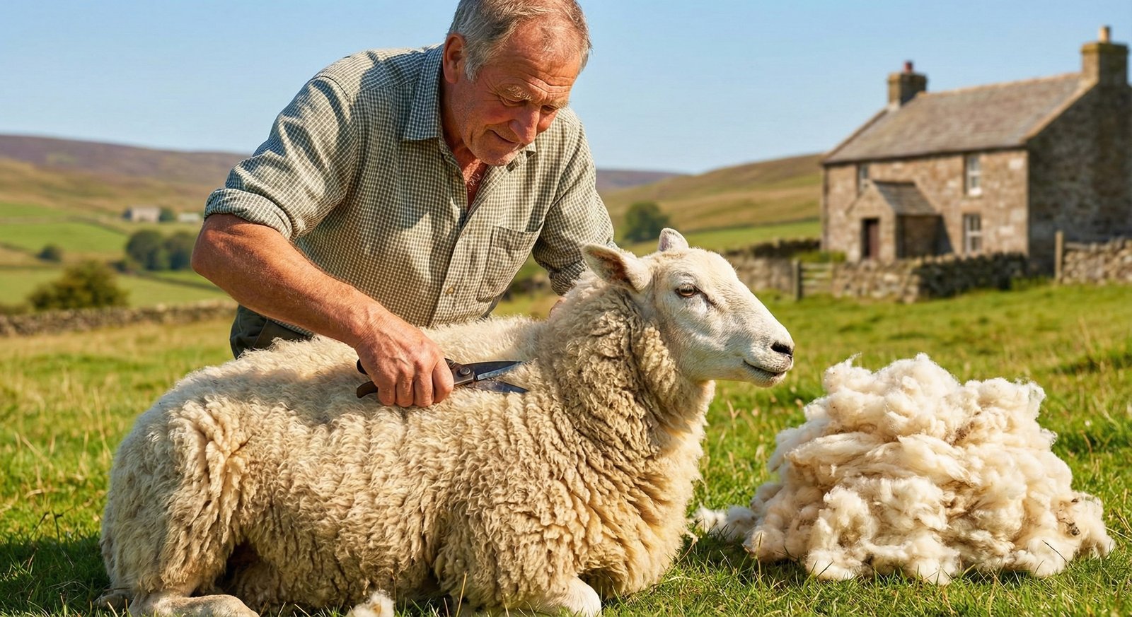 Poker metaphor, farmer sheering sheep